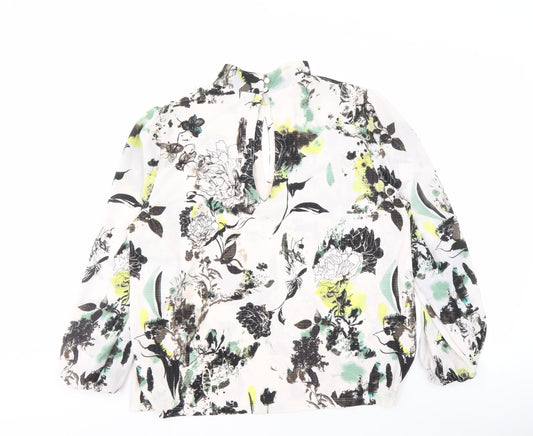 Womens UK Size 14 NEXT Multicoloured Basic Blouse