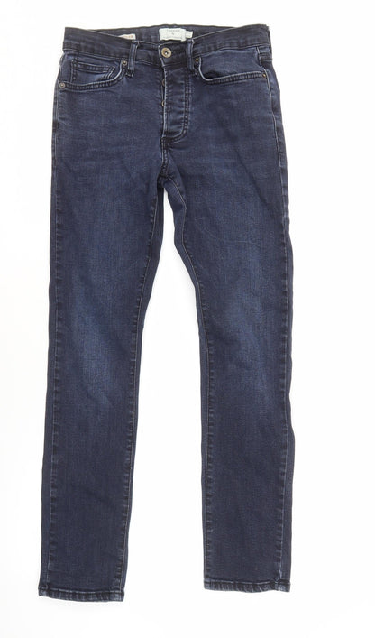 Mens UK Size S Topman  Skinny Blue Jeans