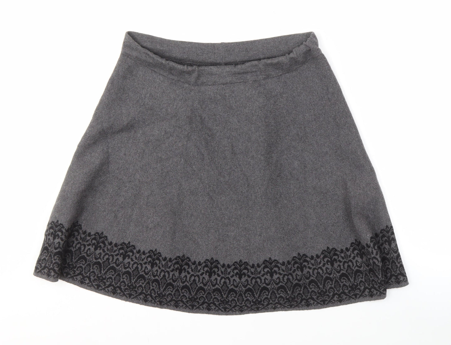 Womens UK Size L Adrienne Vittadini A-Line Knit Skirt