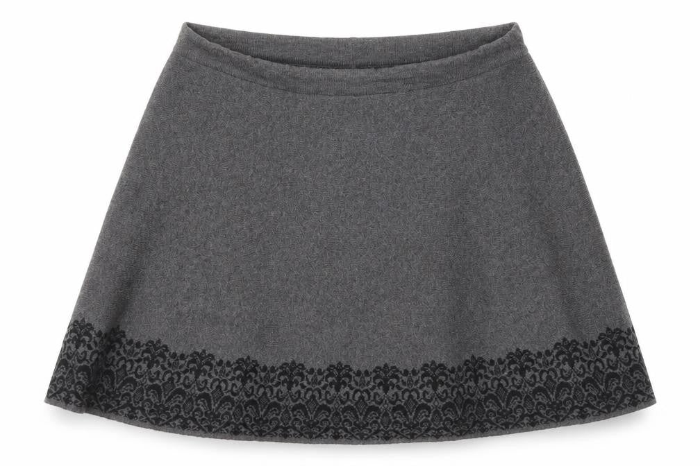 Womens UK Size L Adrienne Vittadini A-Line Knit Skirt