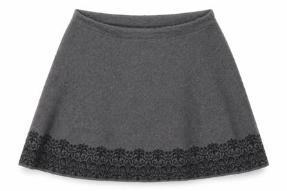 Womens UK Size L Adrienne Vittadini A-Line Knit Skirt