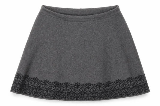 Womens UK Size L Adrienne Vittadini A-Line Knit Skirt