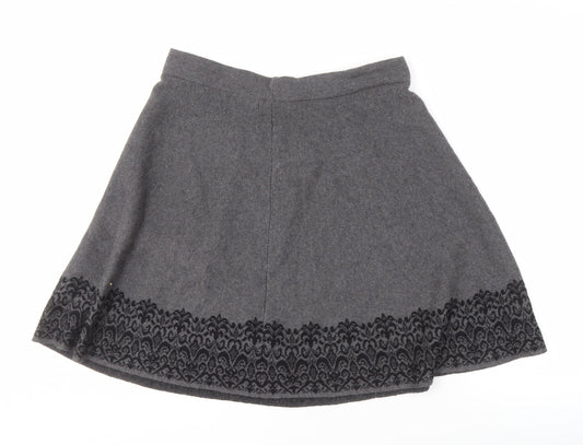 Womens UK Size L Adrienne Vittadini A-Line Knit Skirt