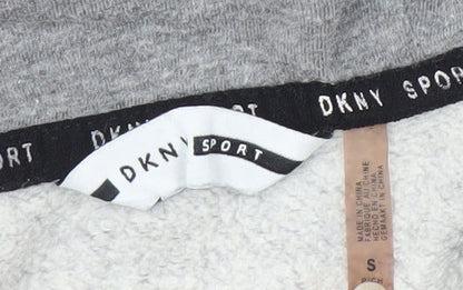 Mens UK Size S DKNY Grey Full Zip Hoodie