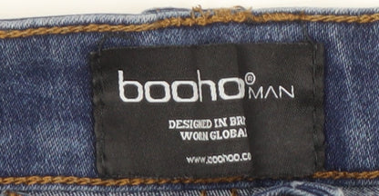 Boohoo Man Men's Slim Fit Blue Skinny Jeans 30