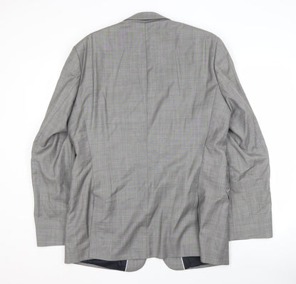 Mens UK Size 44 Jeff Banks Regular Grey Suit Jacket