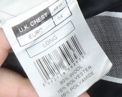 Mens UK Size 44 Jeff Banks Regular Grey Suit Jacket