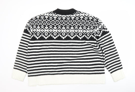 Womens UK Size L Marks and Spencer Black Pullover Jumper