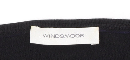 Windsmoor Women's Black 3/4 Sleeve Top, Size L