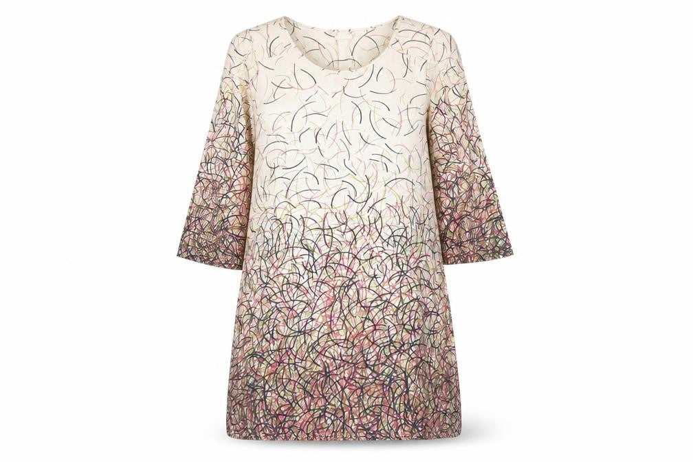 b.young Women's Multicoloured 3/4 Sleeve Dress