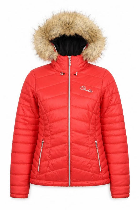Womens UK Size 8 Dare 2B Red Puffer Jacket