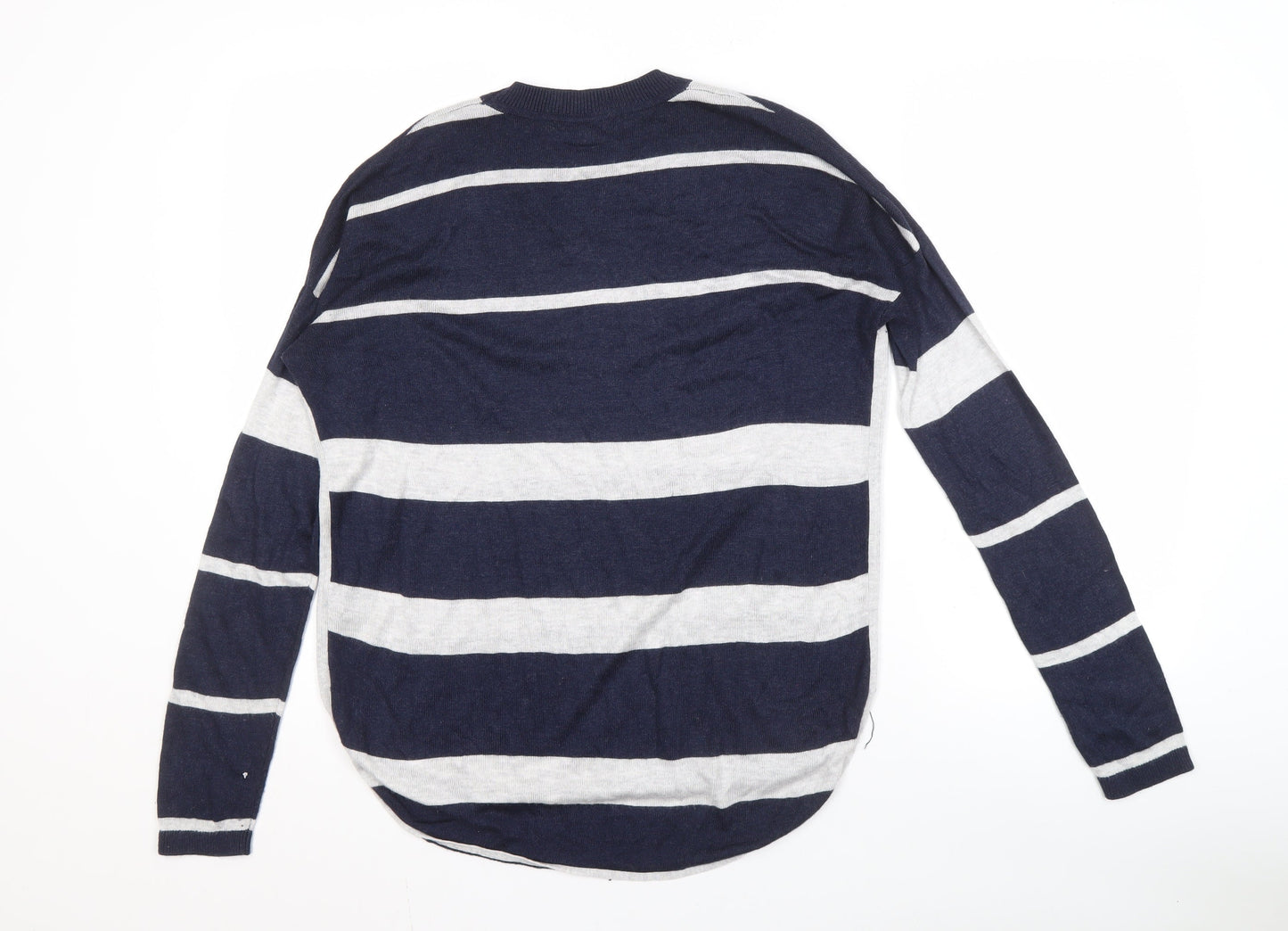Maison de Nimes Men's XS Blue Striped Pullover Jumper