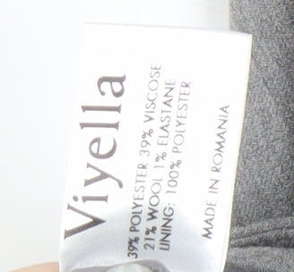 Womens UK Size 14 Viyella Classic Fit Business Casual Grey Trousers