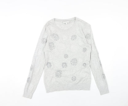 Womens UK Size 12 RJR John Rocha Grey Pullover Jumper