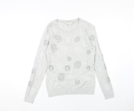 Womens UK Size 12 RJR John Rocha Grey Pullover Jumper
