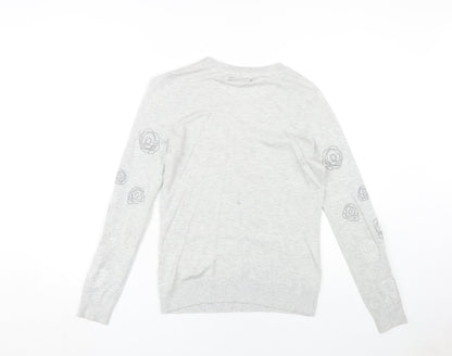 Womens UK Size 12 RJR John Rocha Grey Pullover Jumper