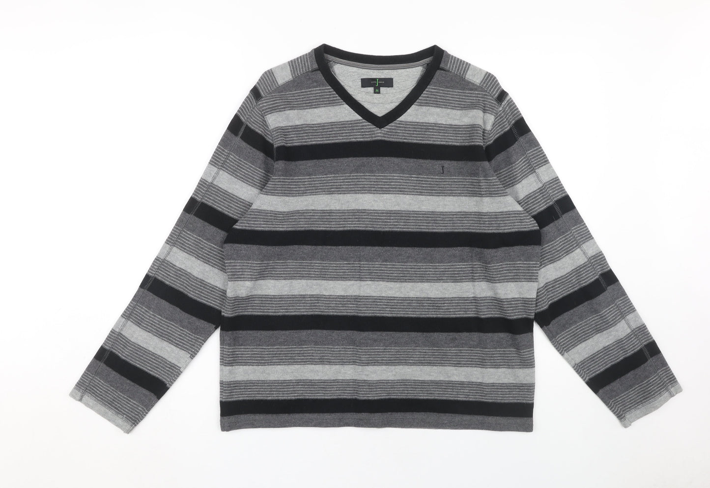 Jasper Conran Men's Grey V-Neck Pullover M