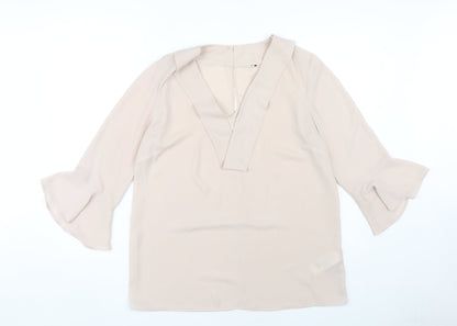 Jasper Conran Beige Women's Blouse Size 14