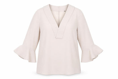 Womens UK Size 14 Jasper Conran Beige Basic Blouse