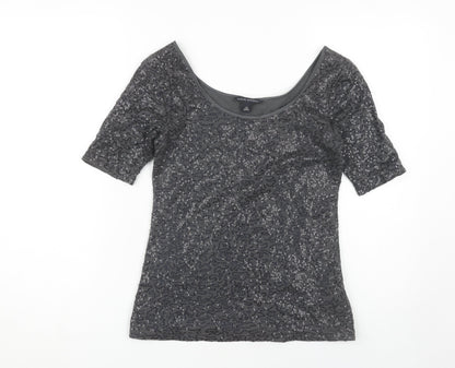 Banana Republic Women’s Grey Sequin T-Shirt XS