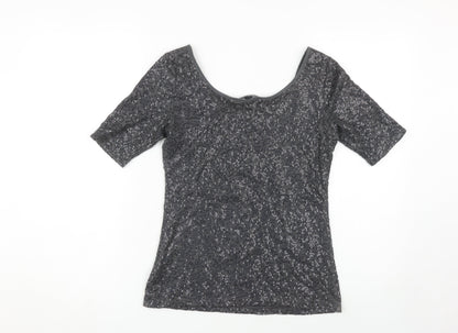 Banana Republic Women’s Grey Sequin T-Shirt XS