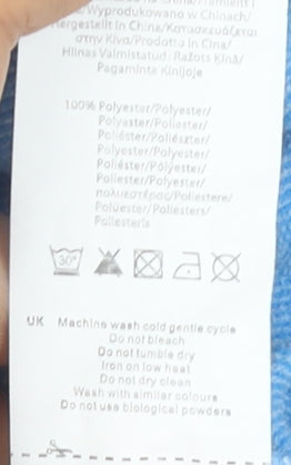 Gelert Women's Blue Henley Sweatshirt Size 8