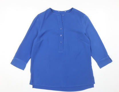 Jasper Conran Women's Blue 3/4 Sleeve Blouse, Size 10