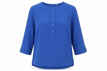 Womens UK Size 10 Jasper Conran Blue Basic Blouse
