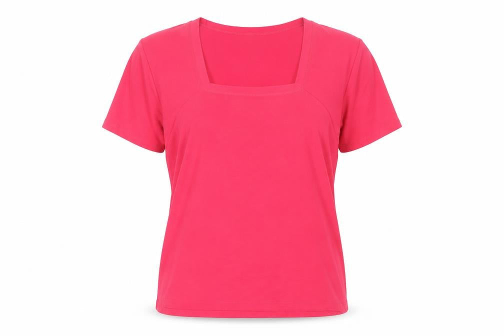 Womens UK Size XL Viyella Pink Basic T-Shirt