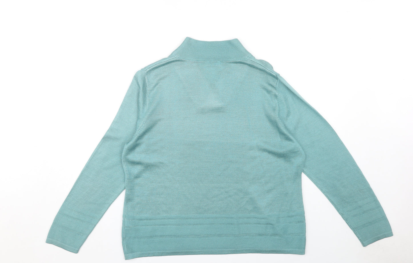 Eastex Women's Blue Collared Jumper Size 16
