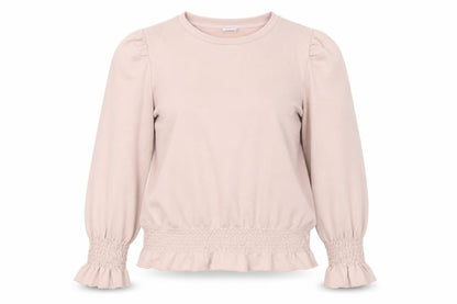 Front view of Jacqueline de Yong Women's Beige Pullover XL
