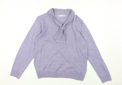 Womens UK Size M Honor Millburn Purple Pullover Jumper