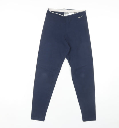 Womens UK Size S Nike  Leggings Blue Leggings