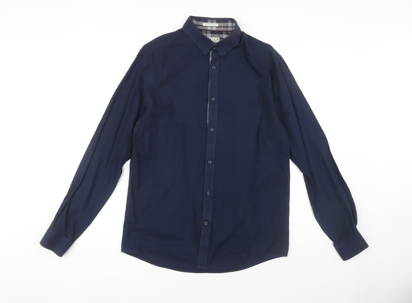 Jack & Jones Men's Large Blue Casual Long Sleeve Shirt