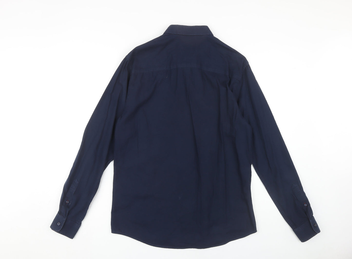 Jack & Jones Men's Large Blue Casual Long Sleeve Shirt