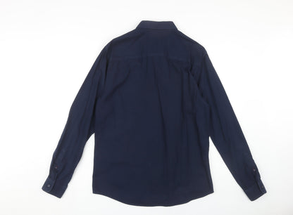 Jack & Jones Men's Large Blue Casual Long Sleeve Shirt