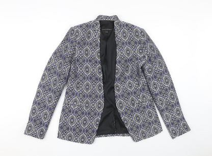 Banana Republic Women's Blue Geometric Blazer Size 6