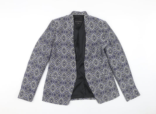 Banana Republic Women's Blue Geometric Blazer Size 6