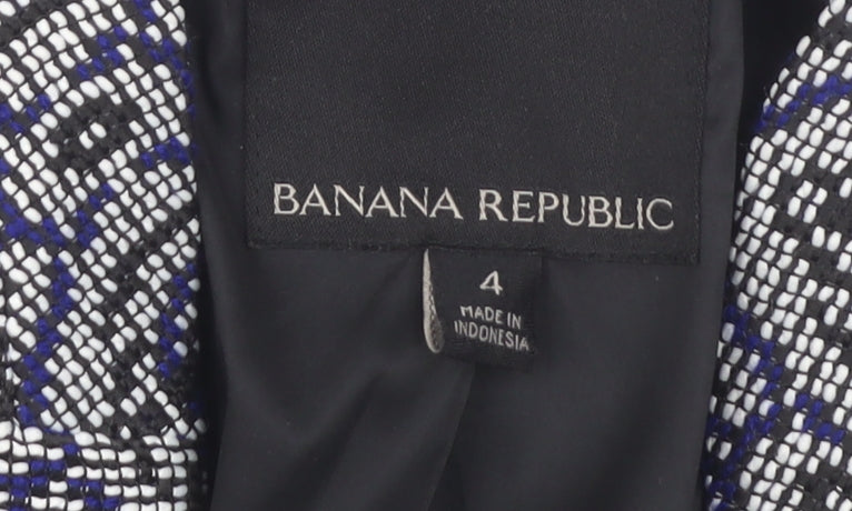 Banana Republic Women's Blue Geometric Blazer Size 6