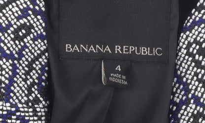 Banana Republic Women's Blue Geometric Blazer Size 6