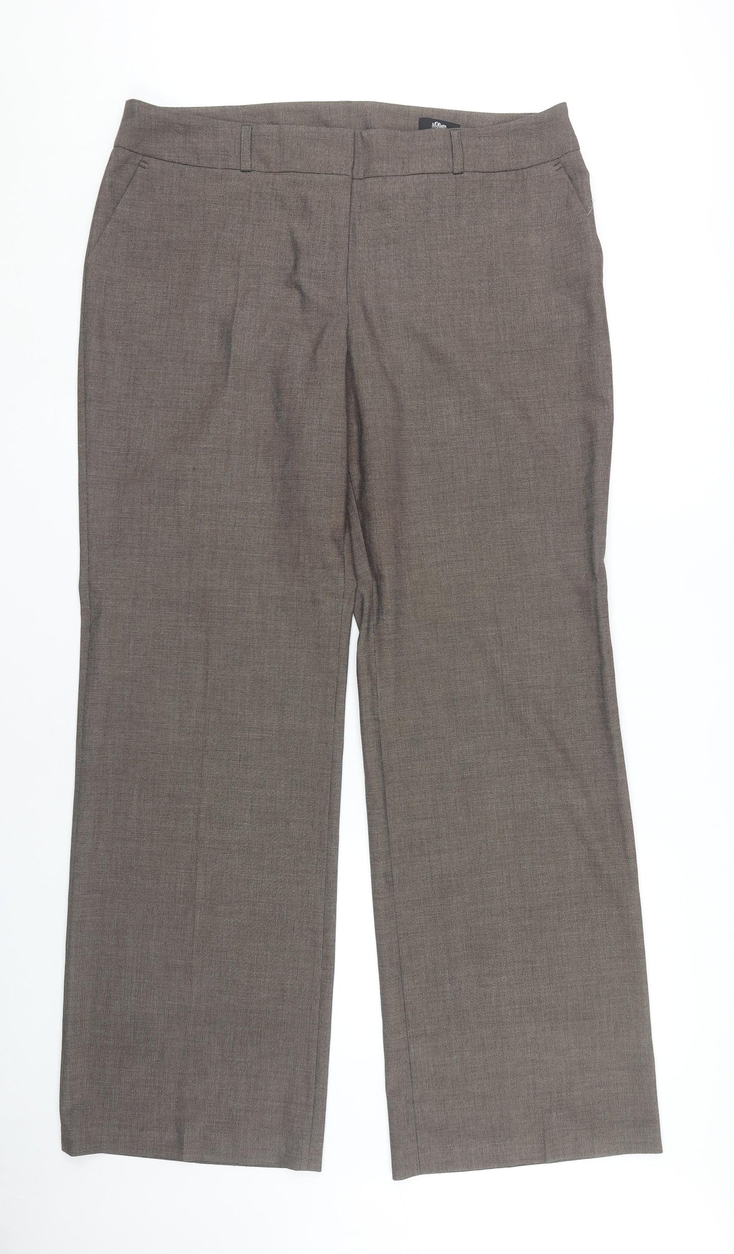 s.Oliver Women's Brown Dress Pants UK 20