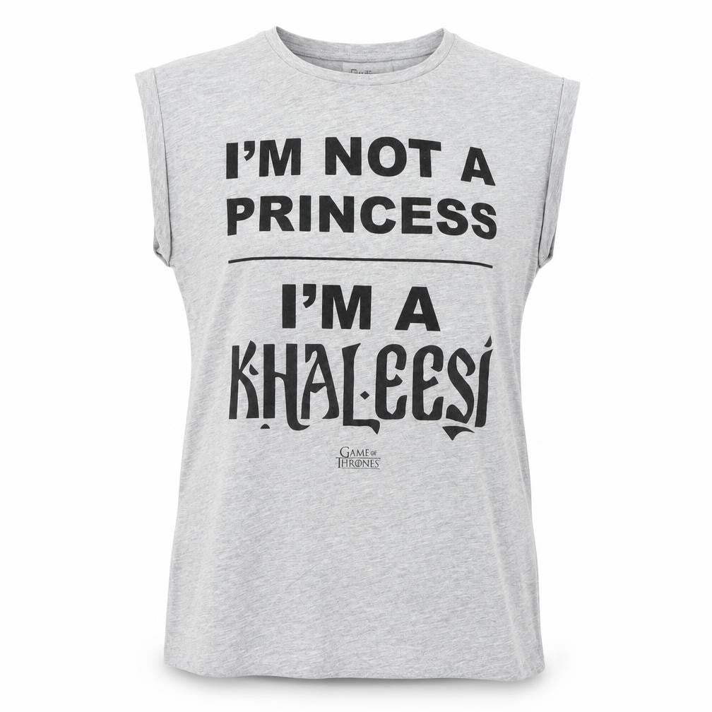 Womens UK Size 8 Game Of Thrones Grey Basic T-Shirt