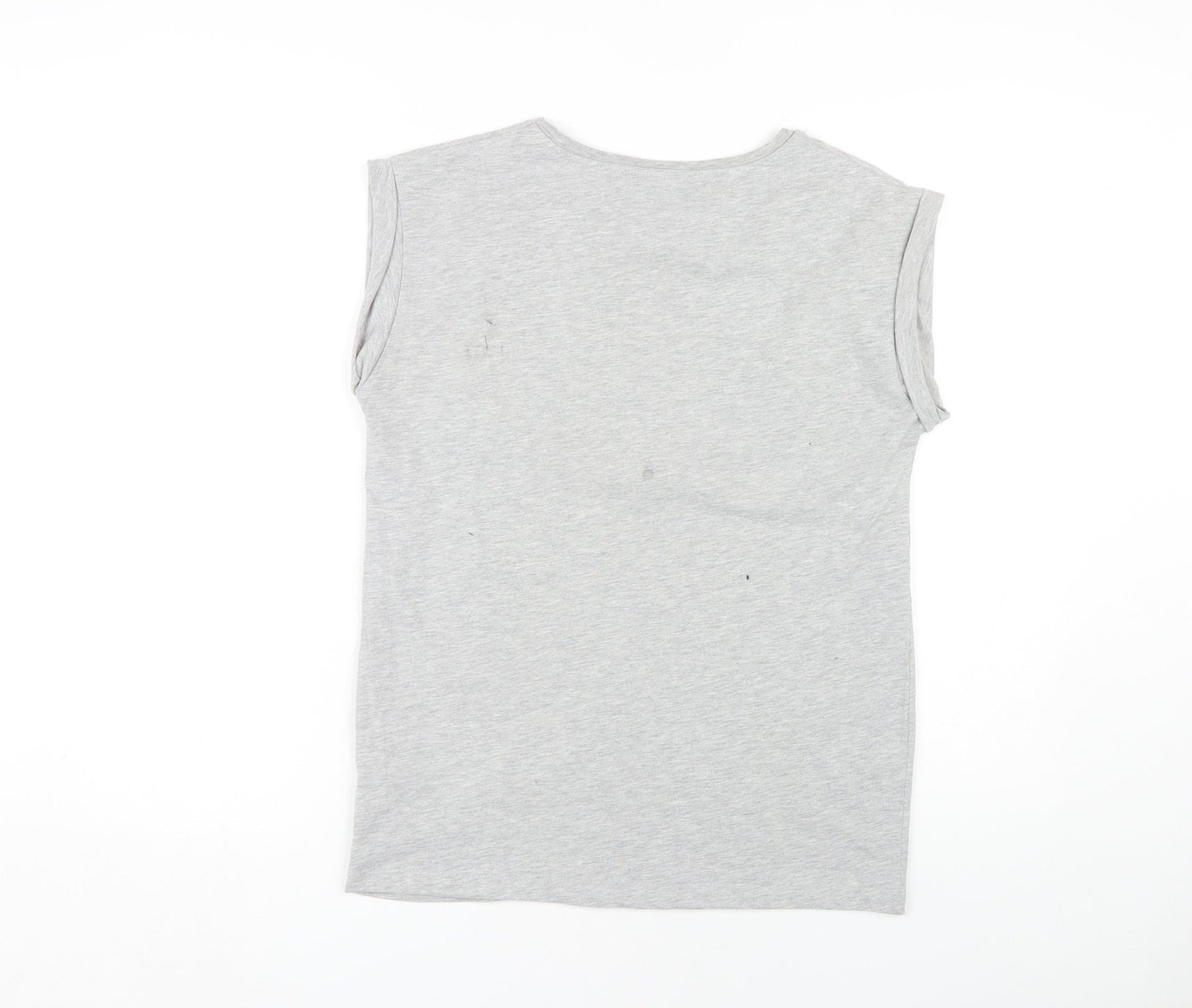 Womens UK Size 8 Game Of Thrones Grey Basic T-Shirt