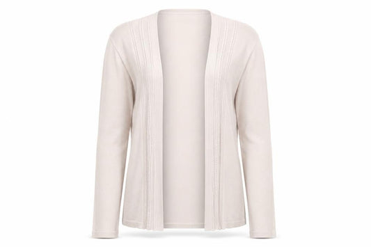 Womens UK Size 10 Eastex Beige Cardigan Jumper