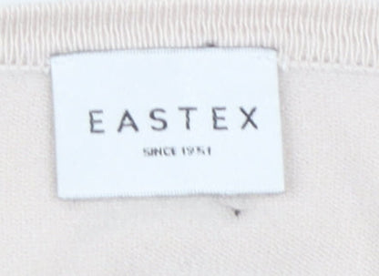 Eastex Women's Beige Open Front Cardigan Size 10