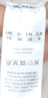 Eastex Women's Beige Open Front Cardigan Size 10