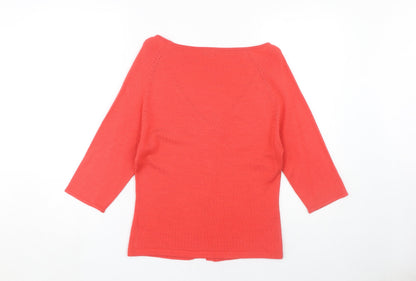Womens UK Size M Firetrap Red Cardigan Jumper