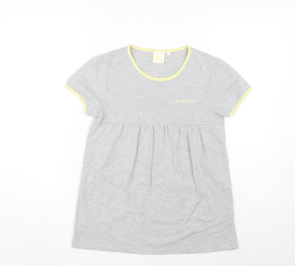 Womens UK Size L le coq sportif Grey Basic T-Shirt
