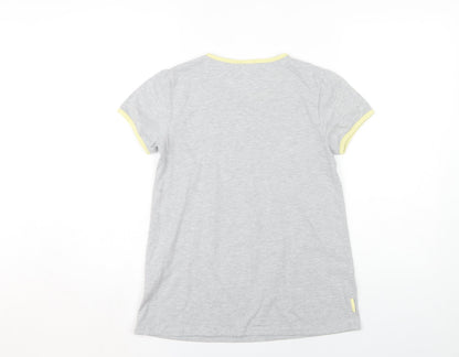 Womens UK Size L le coq sportif Grey Basic T-Shirt