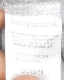 Womens UK Size L le coq sportif Grey Basic T-Shirt